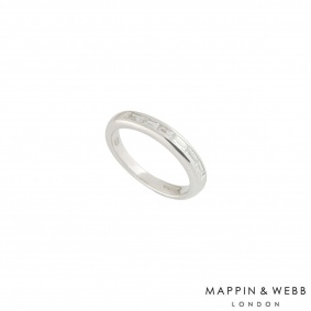 Mappin & Webb White Gold Diamond Half Eternity Ring 0.30ct H/VS